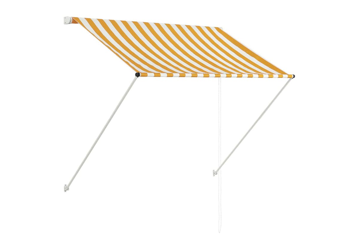 vidaXL 145890 Retractable Awning 100x150cm Yellow And White