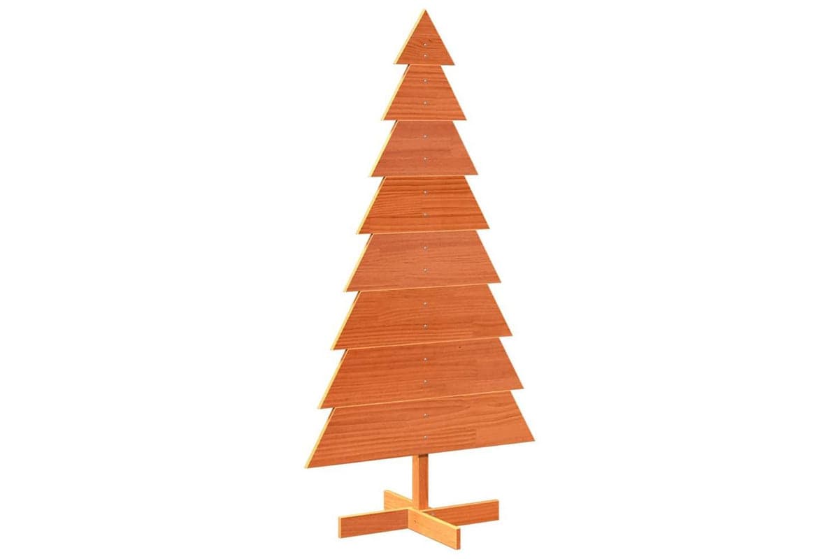 Vidaxl Wooden Christmas Tree For Decoration Wax Brown 150 Cm