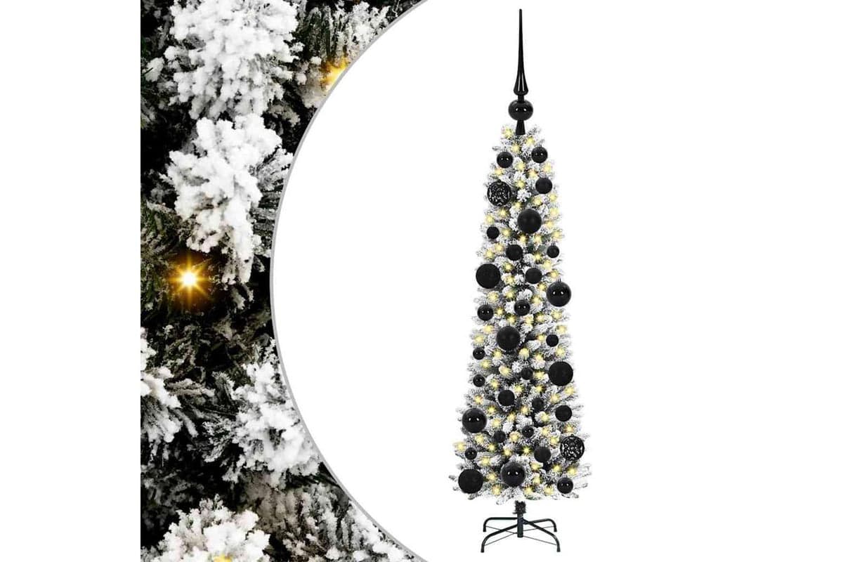 Vidaxl Artificial Christmas Tree With 150 Leds Green And White 120 Cm