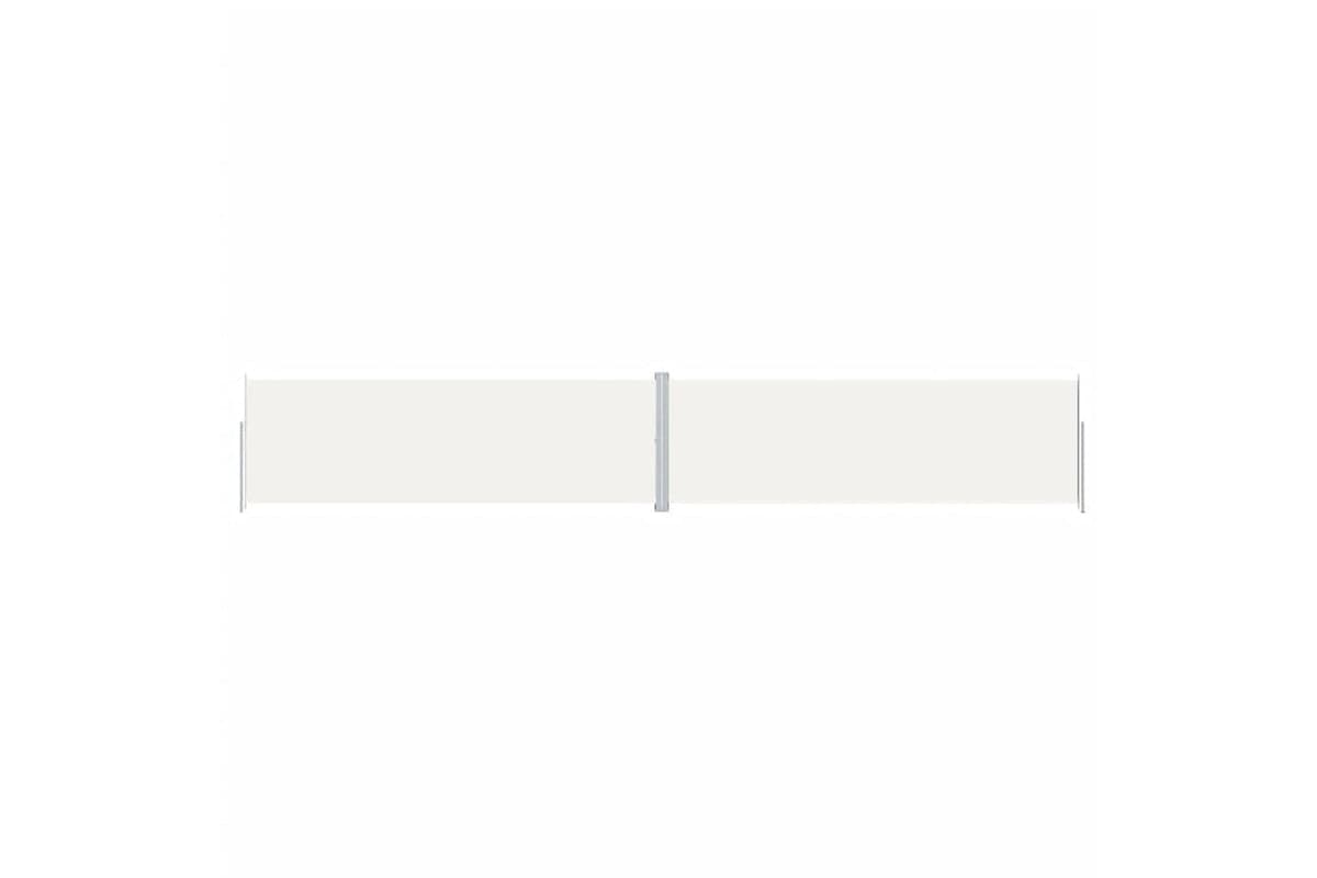 vidaXL 318079 Retractable Side Awning Cream 200x1200cm