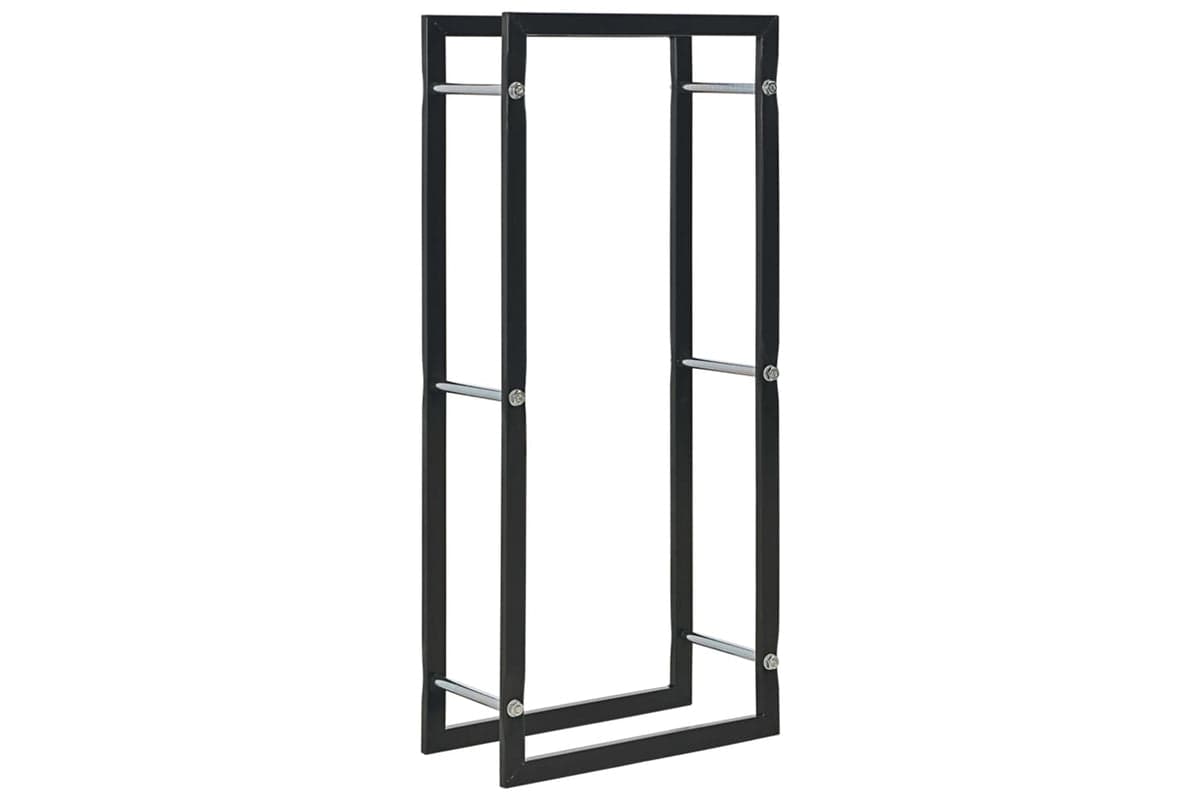 vidaXL 284700 Firewood Rack Black 44x20x100cm Steel