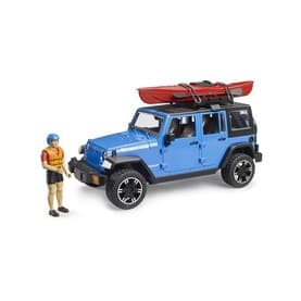 Jeep Wrangler Rubicon Unlimited With Kayak and Kayaker