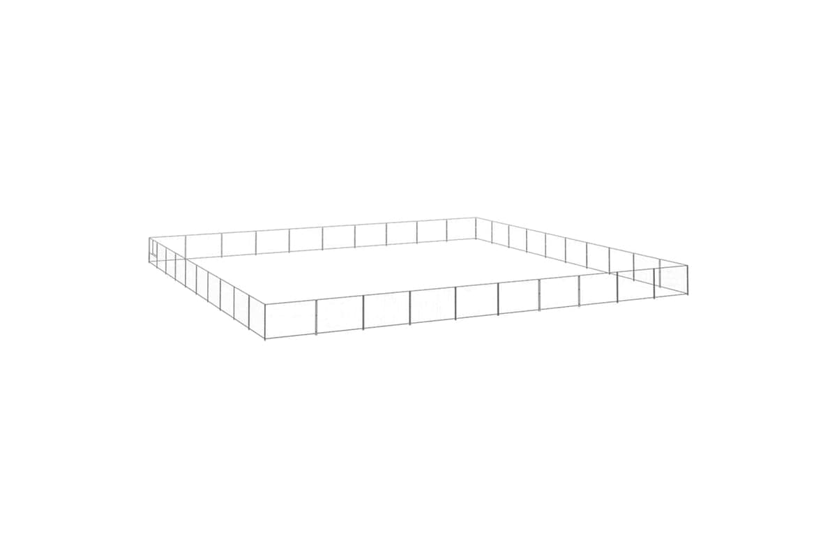 Vidaxl 3082198 Dog Kennel Silver 100 M2 Steel