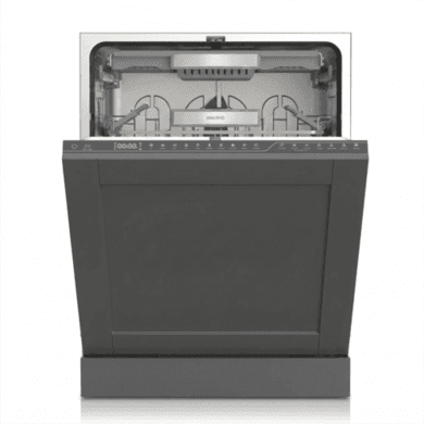 Refurbished electriQ Series 2 Integrated Dishwasher - C-Rated Black control panel