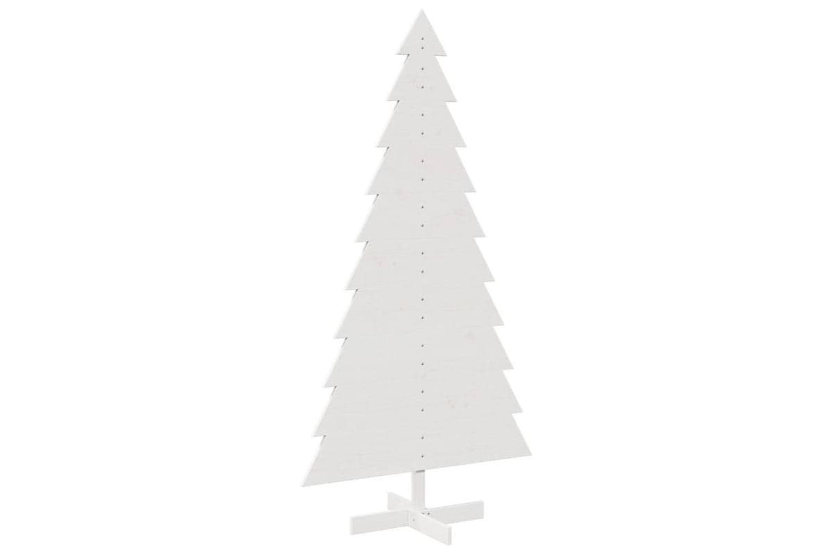 Vidaxl Wooden Christmas Tree For Decoration White 180 Cm