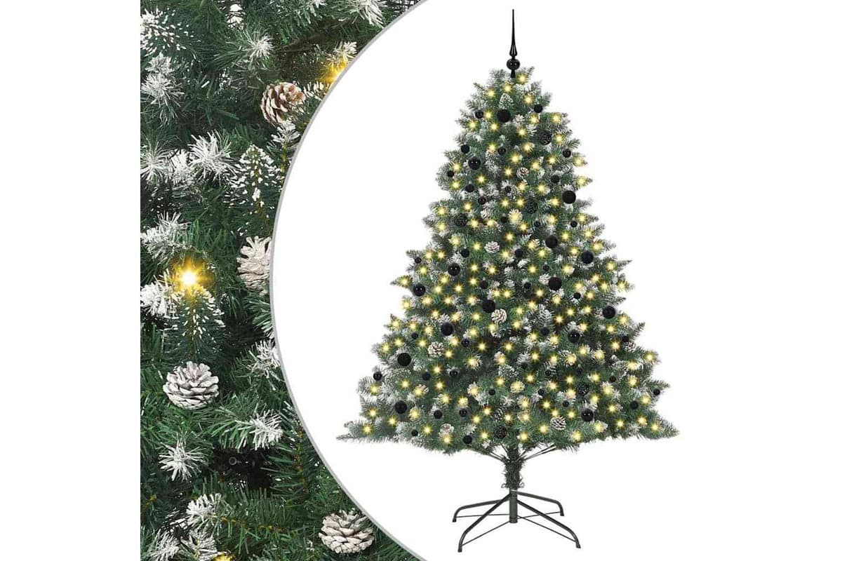 Vidaxl Artificial Christmas Tree With Stand Green 160 X 160 X 240 Cm