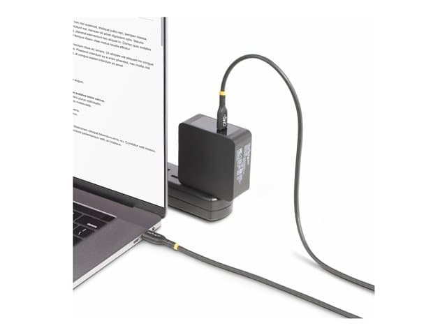 STARTECH.COM - StarTech 6ft USB-C Charging Cable, USB-IF Certified USB C Cable, 240W PD EPR, USB 2.0 Type-C Laptop Charger Cord, TPE Jacket, M/M - USB-C Charge/Data Cable (USB2EPR6F) - USB cable - USB-C (M) to USB-C (M) - USB 2.0 - 48 V - 5 A - 1.8 m - extended power ra