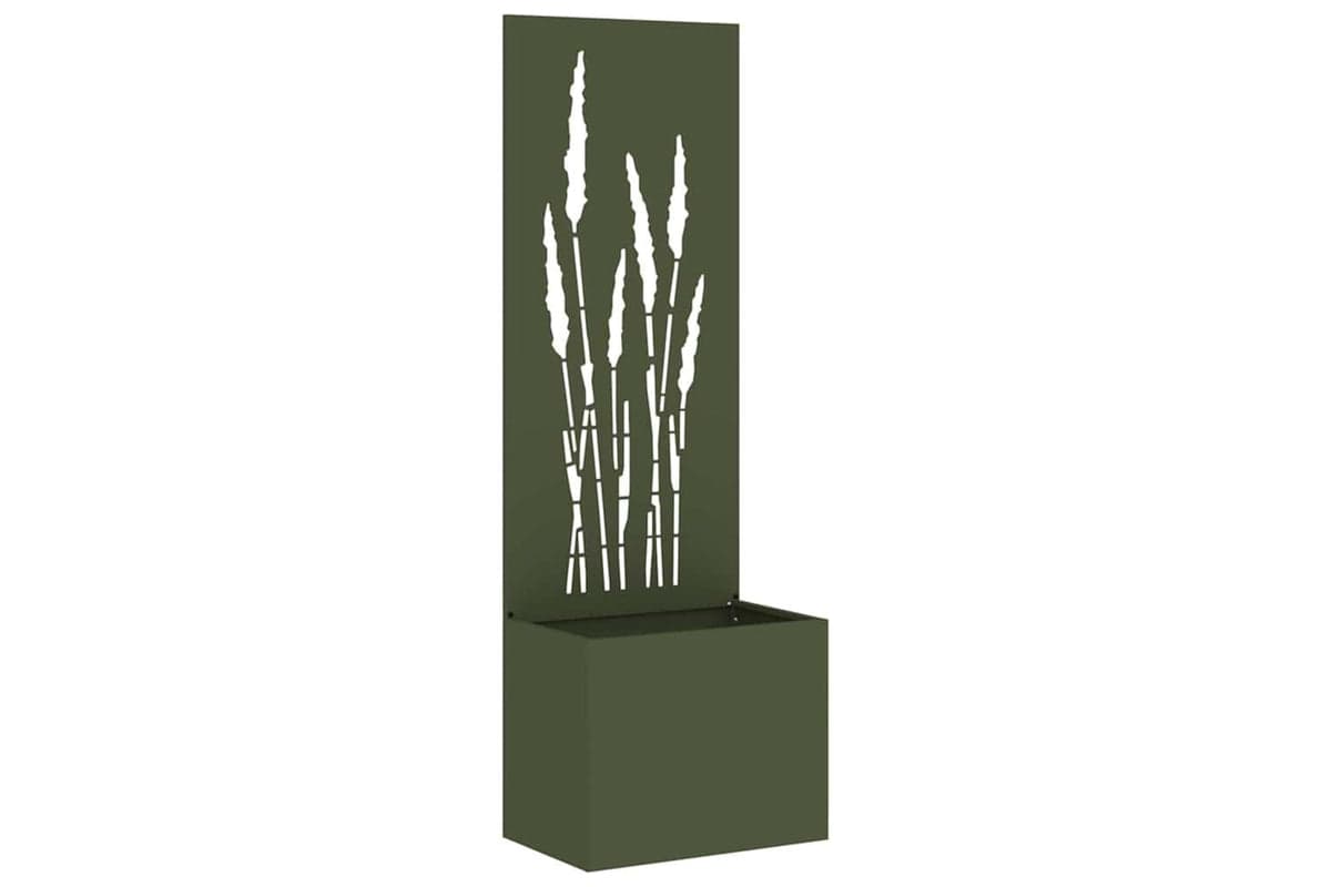 Garden Privacy Screen Olive Green 50 X 140 Cm Cold-rolled Steel