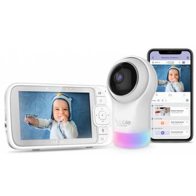 Hubble Nursery Pal Glow + 5″ Baby Monitor | 5012786050273