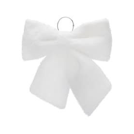 Faux Fur Bow 34cm