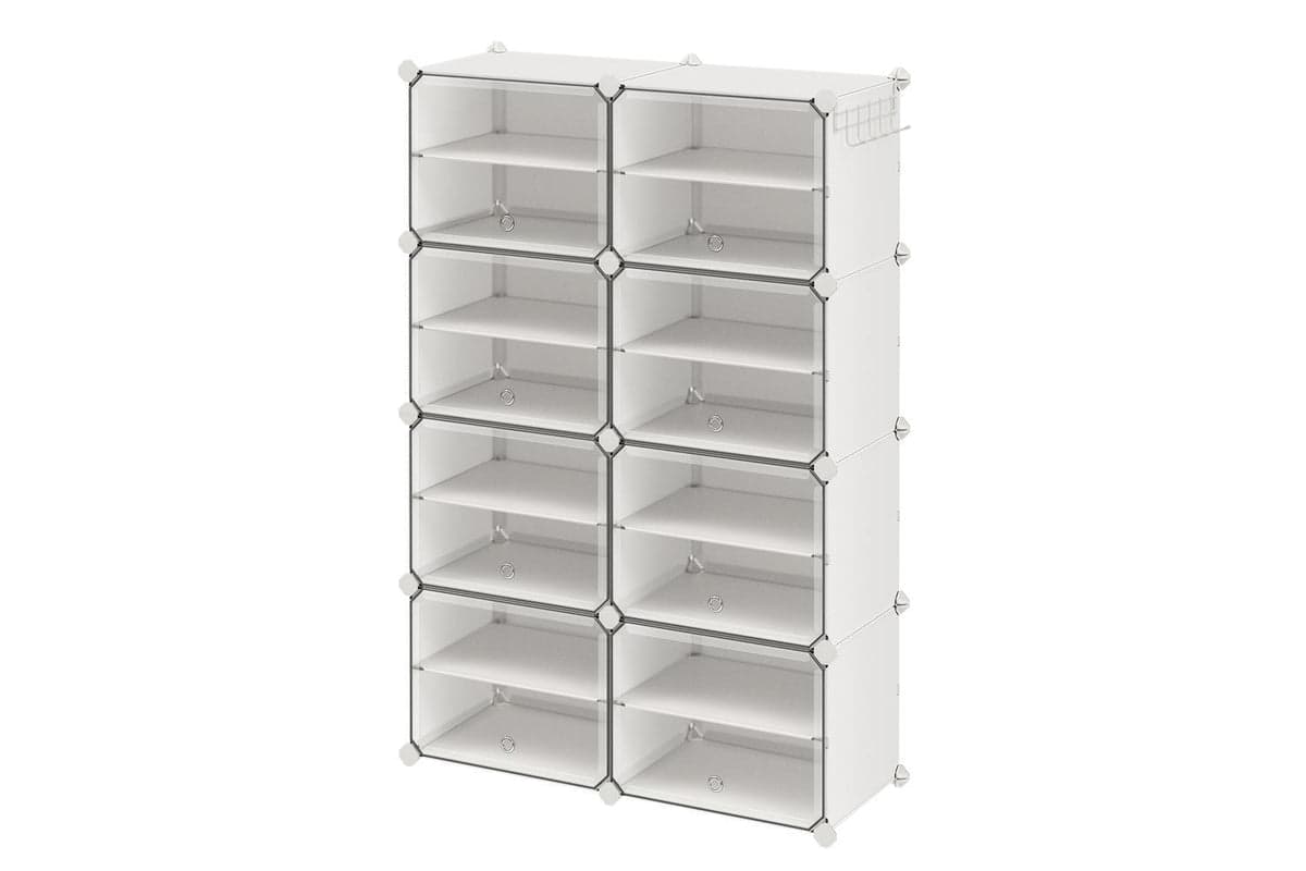 Songmics Shoe Rack | Shoe Storage Organiser | Plastic | 32 Pairs