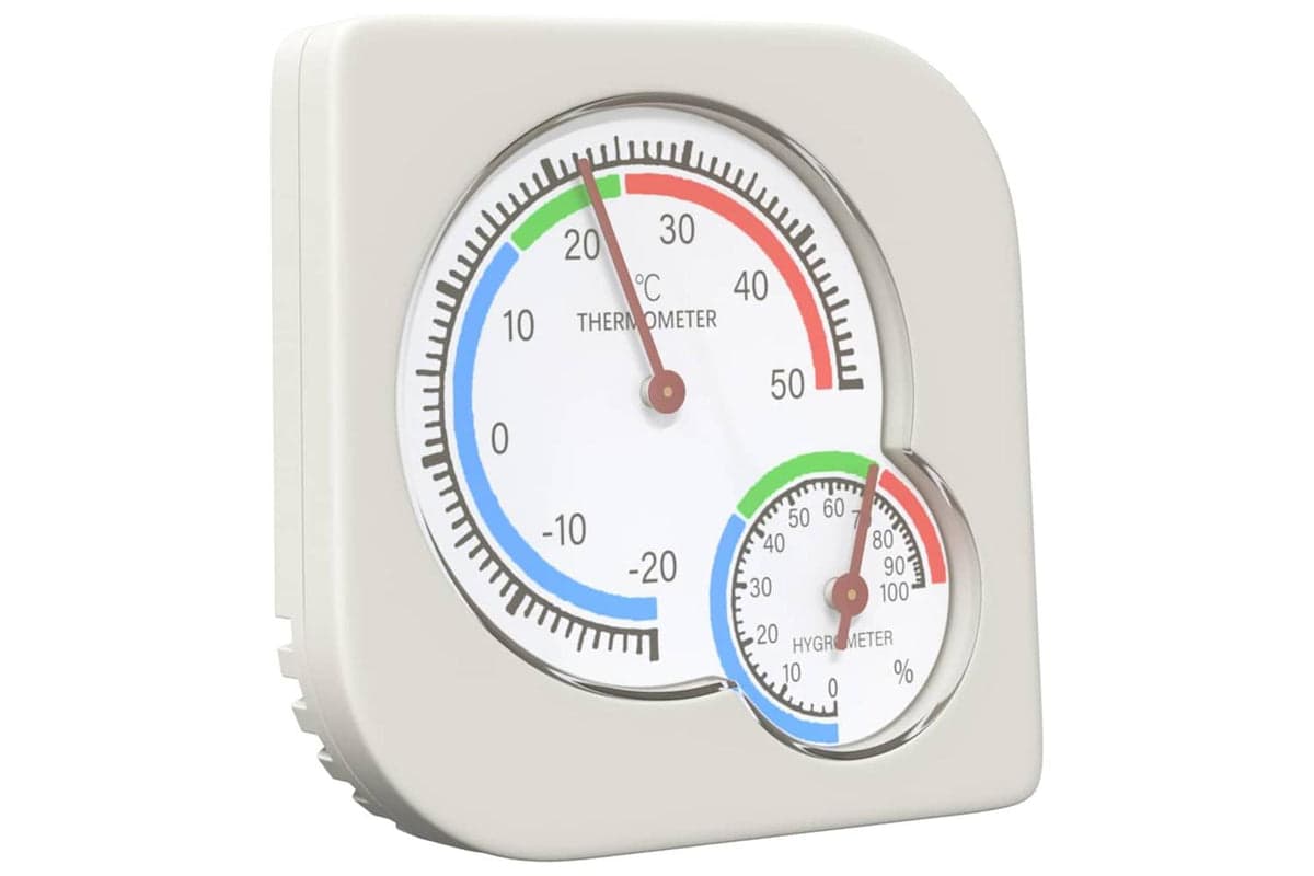 Vidaxl Thermo Hygrometer White 75 X 75 X 12 Cm Abs
