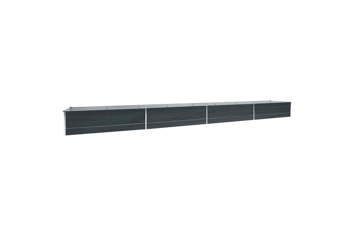 vidaXL 47075 Garden Raised Bed Galvanised Steel 600x80x45cm Anthracite