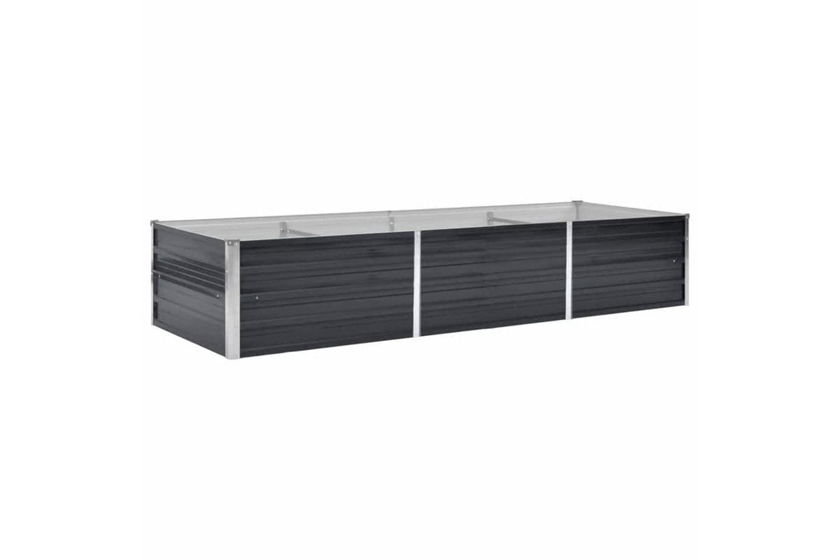 vidaXL 45727 Garden Raised Bed Anthracite 240x80x45cm Galvanised Steel