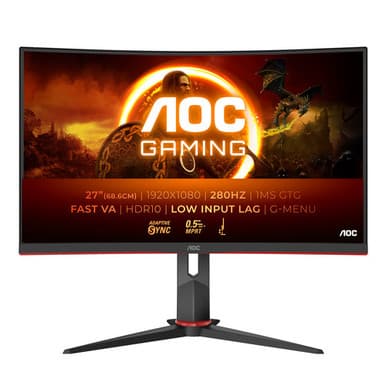 AOC 27” 240Hz FHD LCD Curved Gaming Monitor - Black | C27G2Z3