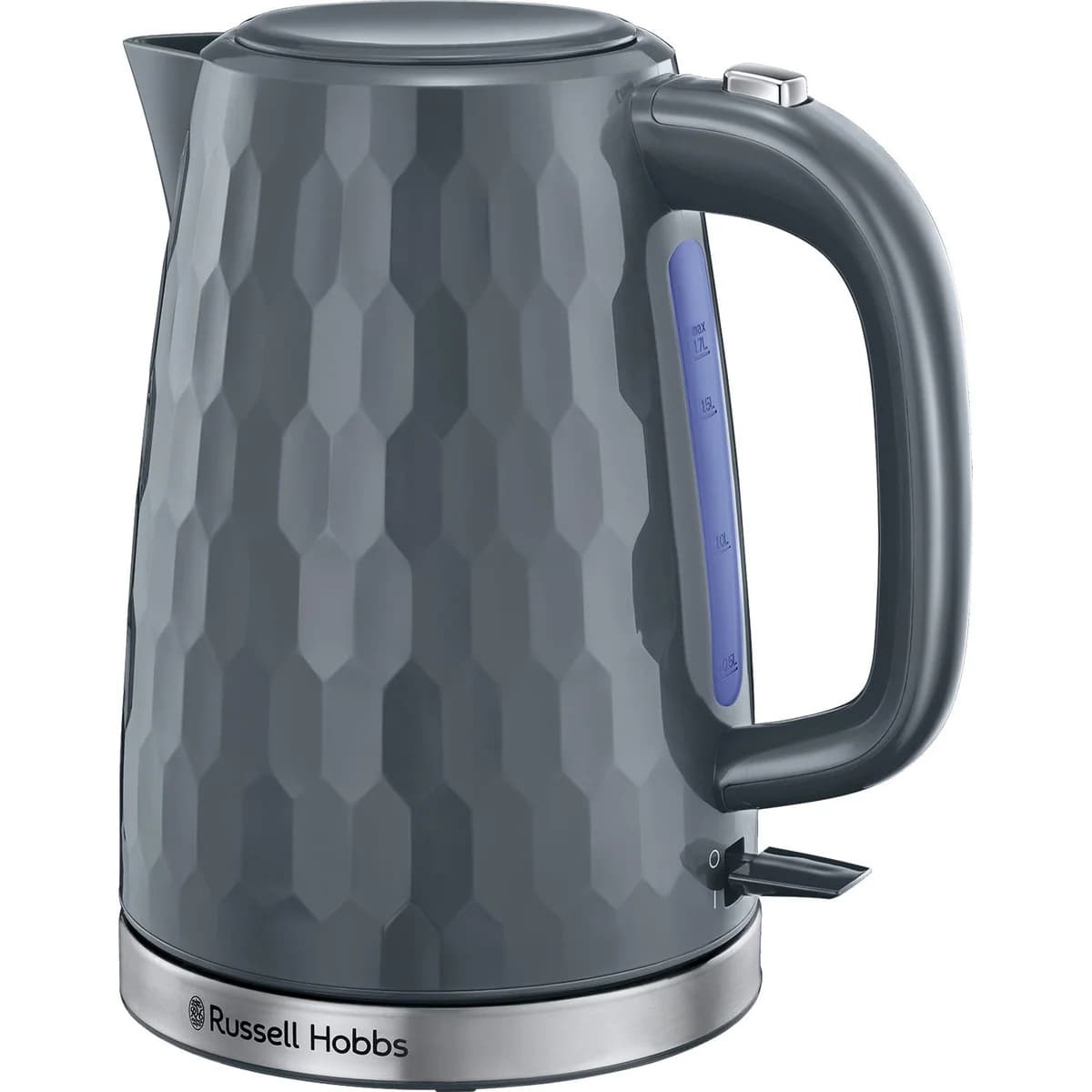 Russell Hobbs Honeycomb 1.7L Kettle 3000W - Grey | 26053