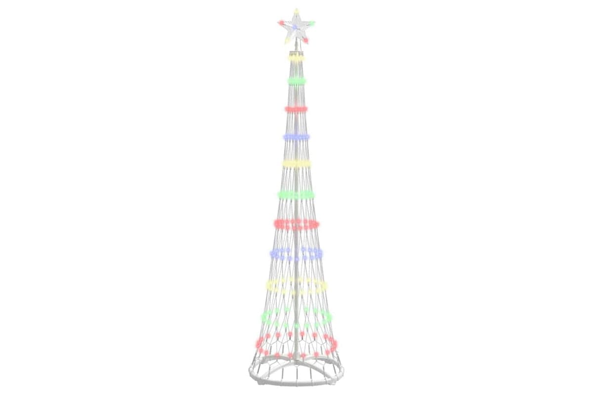 Vidaxl Led Christmas Tree Multicolour 51 X 51 X 190 Cm Metal