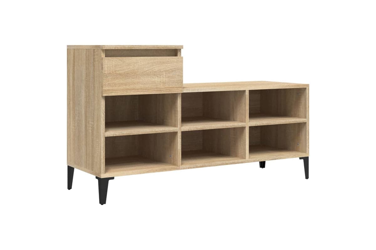 vidaXL 821215 Shoe Cabinet Sonoma Oak 102x36x60cm Engineered Wood