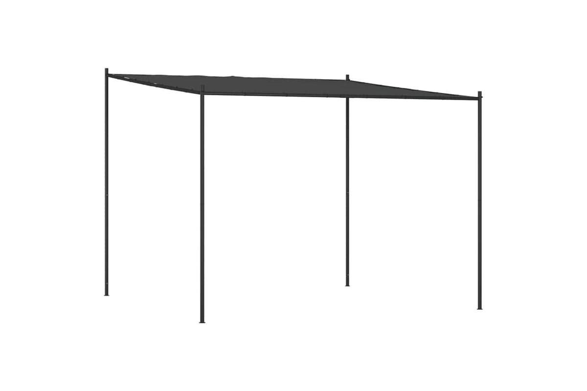 Vidaxl 362462 Gazebo Anthracite 3x3 M Fabric And Steel