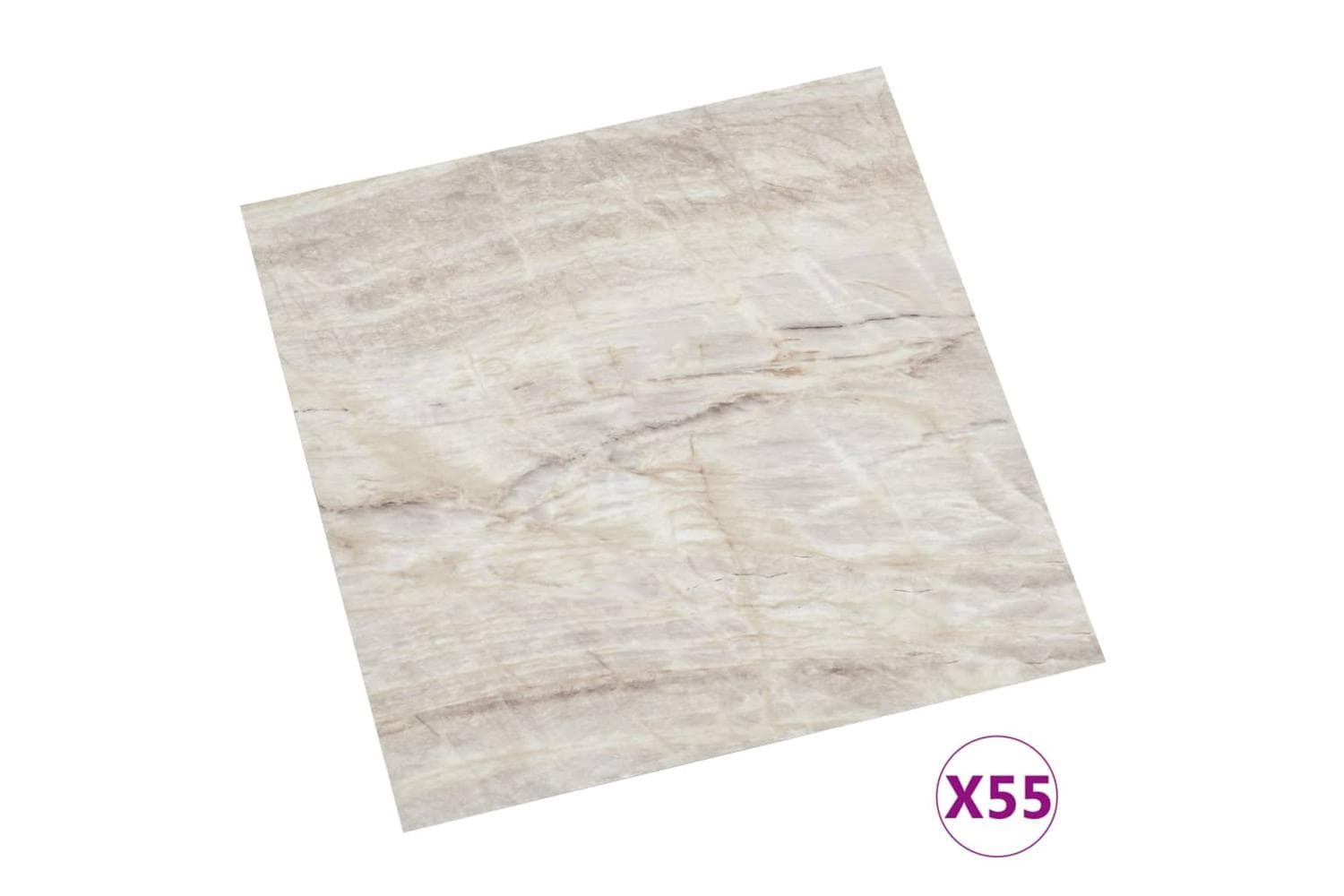 Vidaxl Self-adhesive Flooring Planks 55 Pcs Pvc 5.11 Sq M Beige