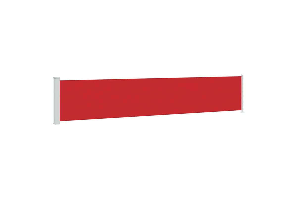 vidaXL 317949 Patio Retractable Side Awning 117x600cm Red