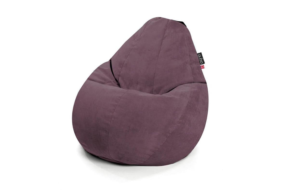 Qubo | Comfort 90 | Velvet Fit Bean Bag | Passion Fruit