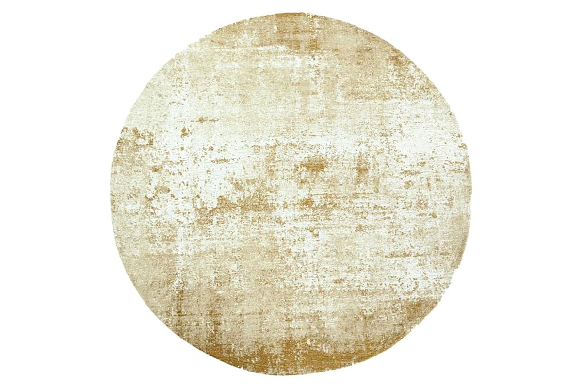 Louis De Poortere | Virgin Land Mercury Eco Round Rug | Yellow | 240 x 240 cm