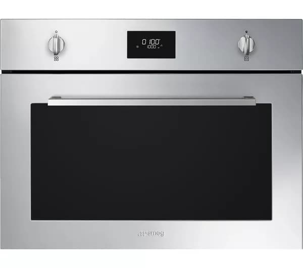 SMEG Cucina SO4401M1X Built-in Combination Microwave - Stainless Steel