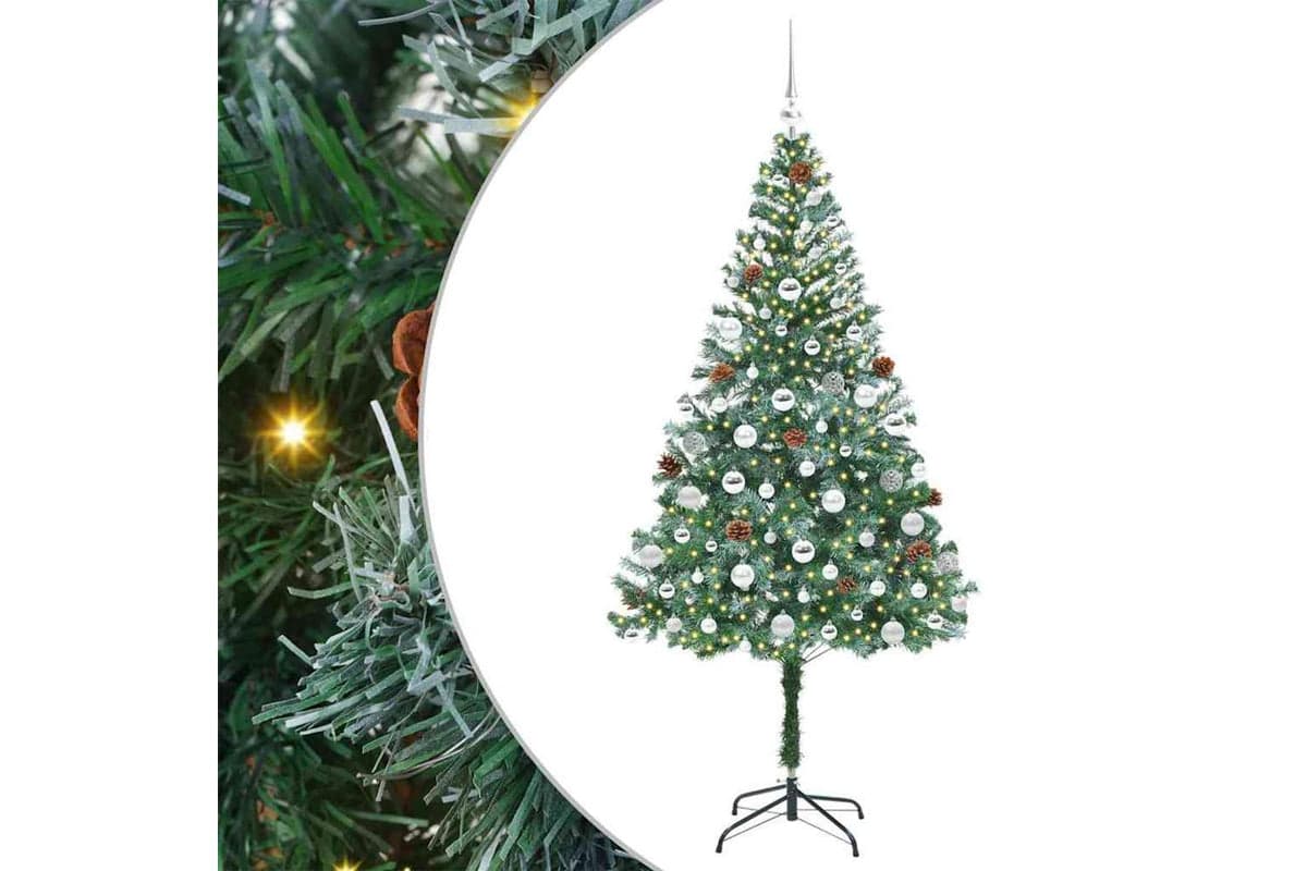 Vidaxl Artificial Christmas Tree With Stand Green 180 Cm Pvc And Steel