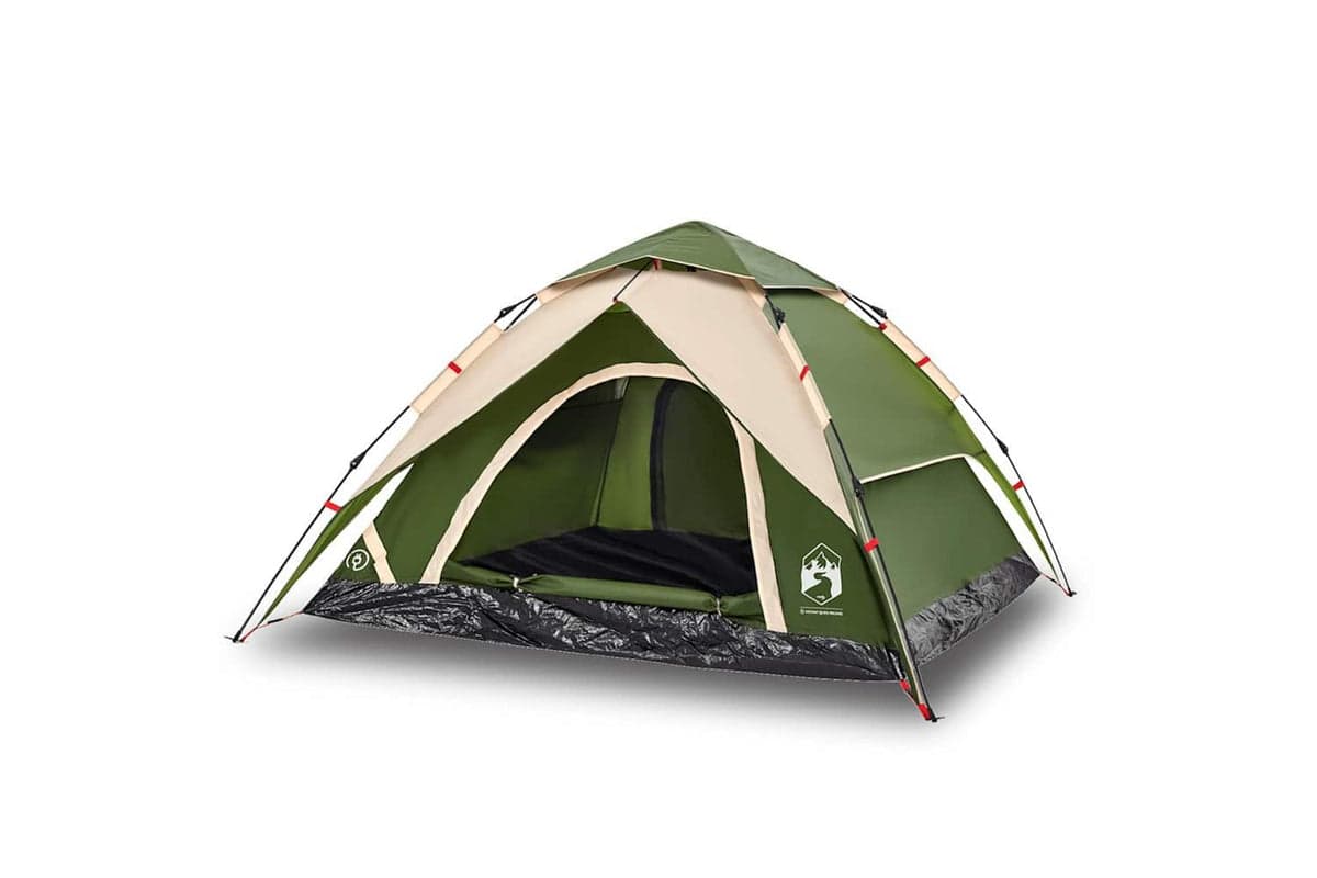 Vidaxl Camping Tent Dome 5-person Green Quick Release