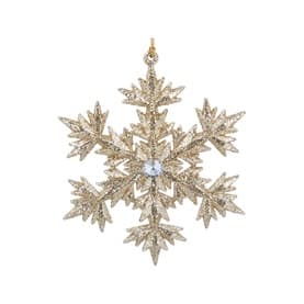 Six Point Snowflake Tree Decoration 13cm