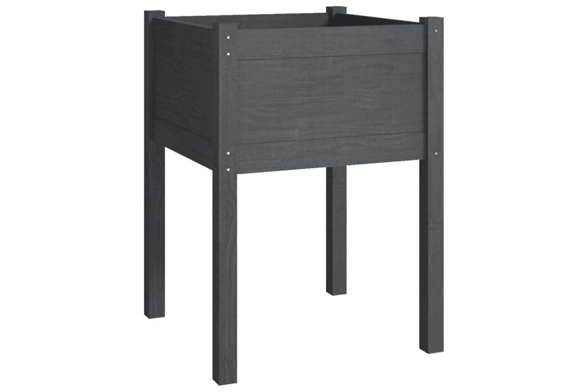 vidaXL 810803 Garden Planter Grey 50x50x70cm Solid Pinewood