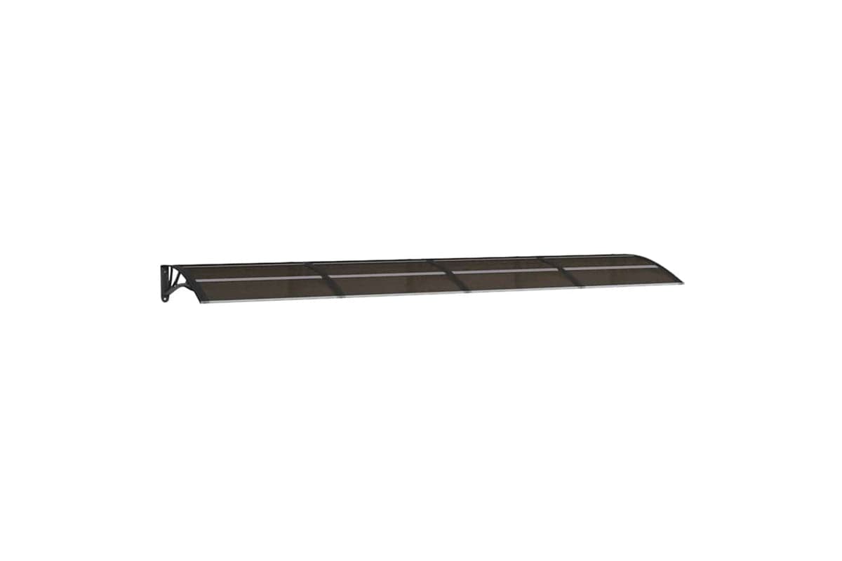 vidaXL 153593 Door Canopy Black 350x80cm Polycarbonate
