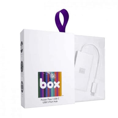 BOX Type C to USB 3 Port Hub Silver | 87-BC3USBSL