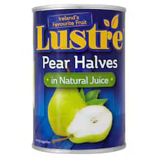 Lustre Pears In Natural Juice 410G