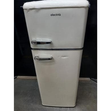 Refurbished Top Mount Retro Fridge Freezer in cream