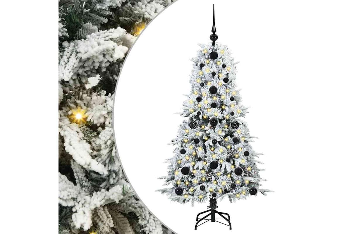 Vidaxl Artificial Hinged Christmas Tree Green 120 Cm Pe And Pvc