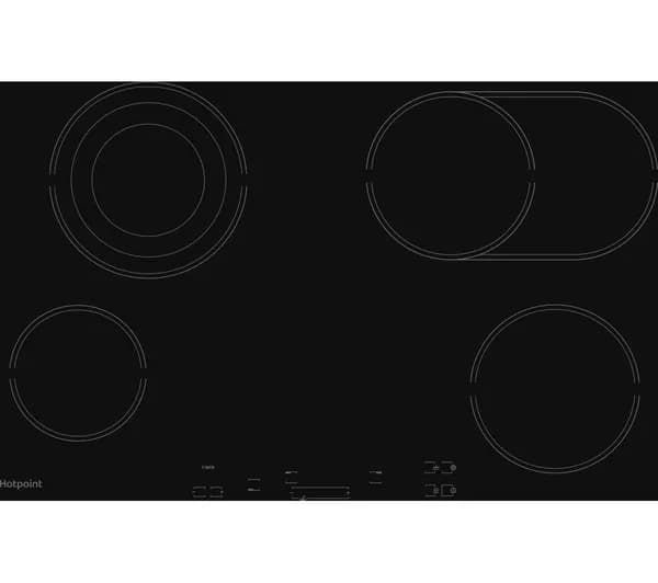 HOTPOINT Flexizone HR 724 B H 77 cm Electric Ceramic Hob - Black