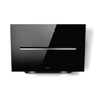 Elica Shy 60cm Angled Cooker Hood - Black Glass