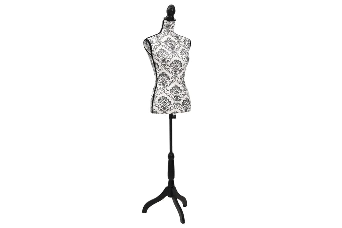 Vidaxl 30021 Ladies Bust Black White