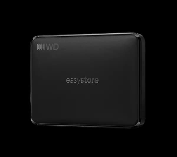 WD Easystore Portable Hard Drive - 4 TB, Black