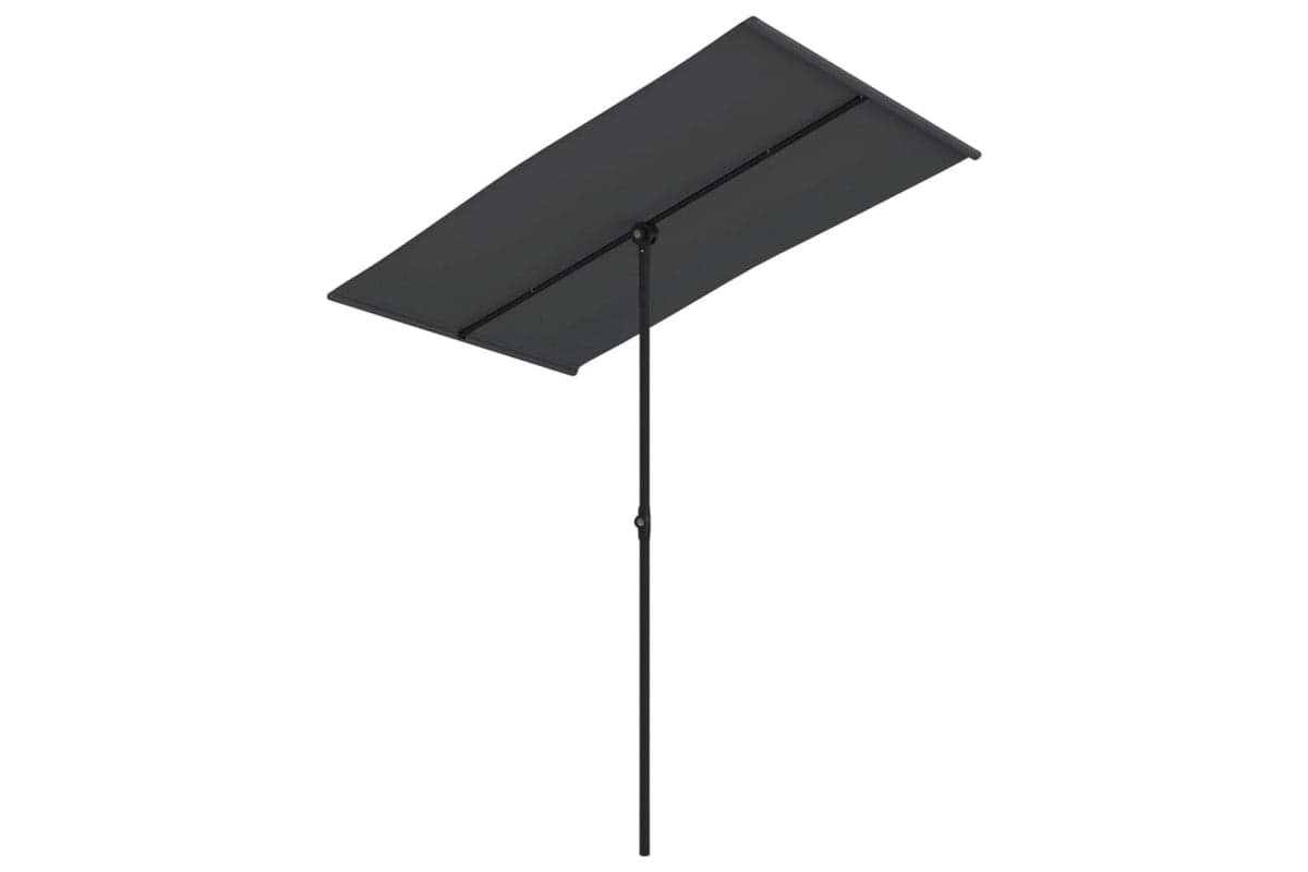 vidaXL 47334 Outdoor Parasol With Aluminium Pole 180x110cm Black