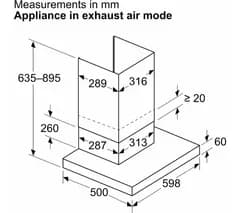 BOSCH Series 4 DWB65CC30B 60 cm Chimney Cooker Hood - Stainless Steel
