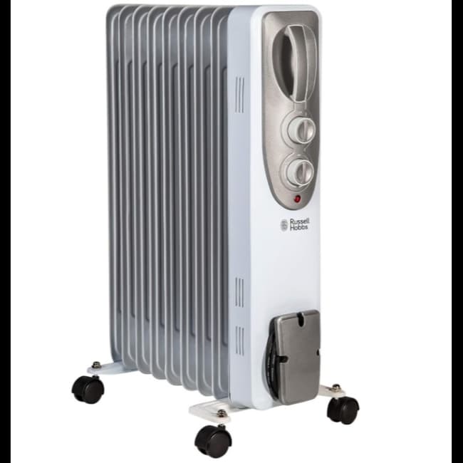 Russell Hobbs Oil Radiator 2kw | White | RHOFR5002