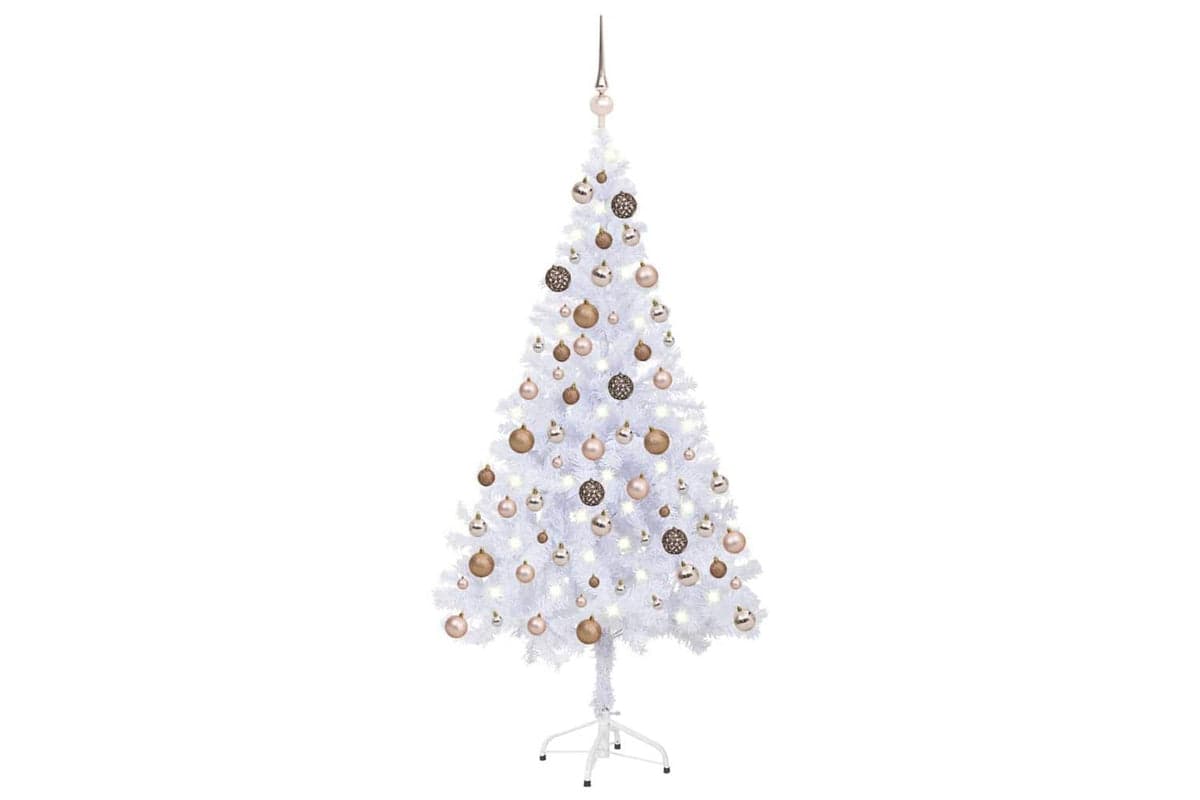 Vidaxl Artificial Pre-lit Christmas Tree Ball Set 120 Cm 230 Branches