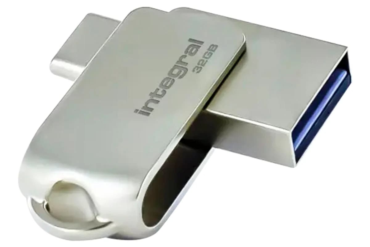 Integral 360-C Dual USB-C & USB 3.2 Gen 1 Flash Drive | 32GB