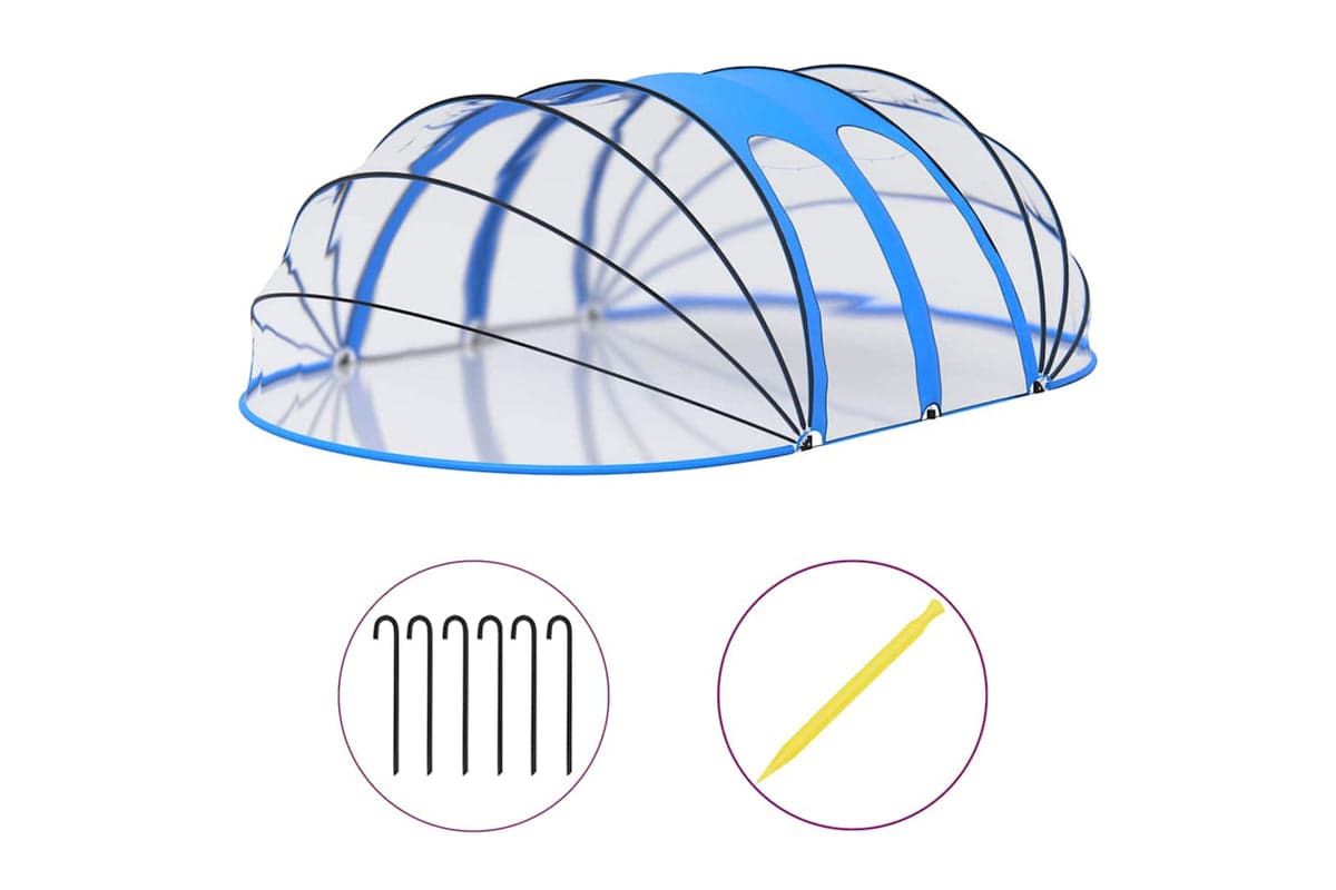 Vidaxl Pool Dome Oval 620x410x210 Cm