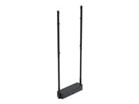 Ergonomic Solutions - SpacePole mounting component - back-to-back - for dual-sided LCD display - black