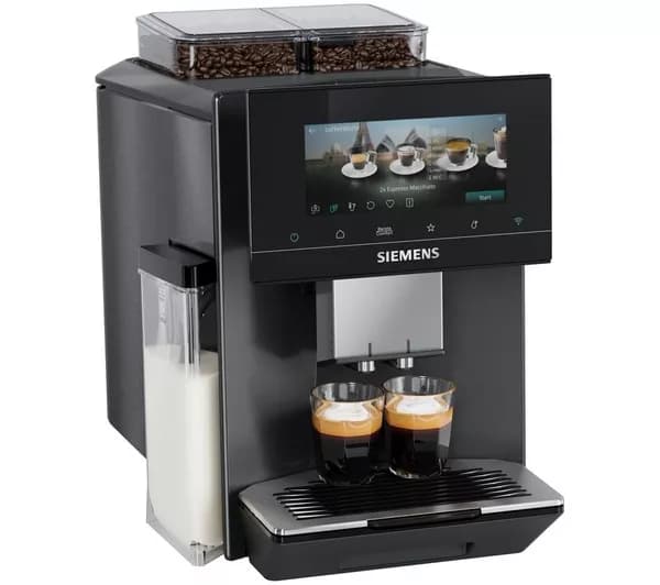 SIEMENS TQ927GL5 EQ900 iAroma Smart Bean to Cup Coffee Machine - Dark Inox