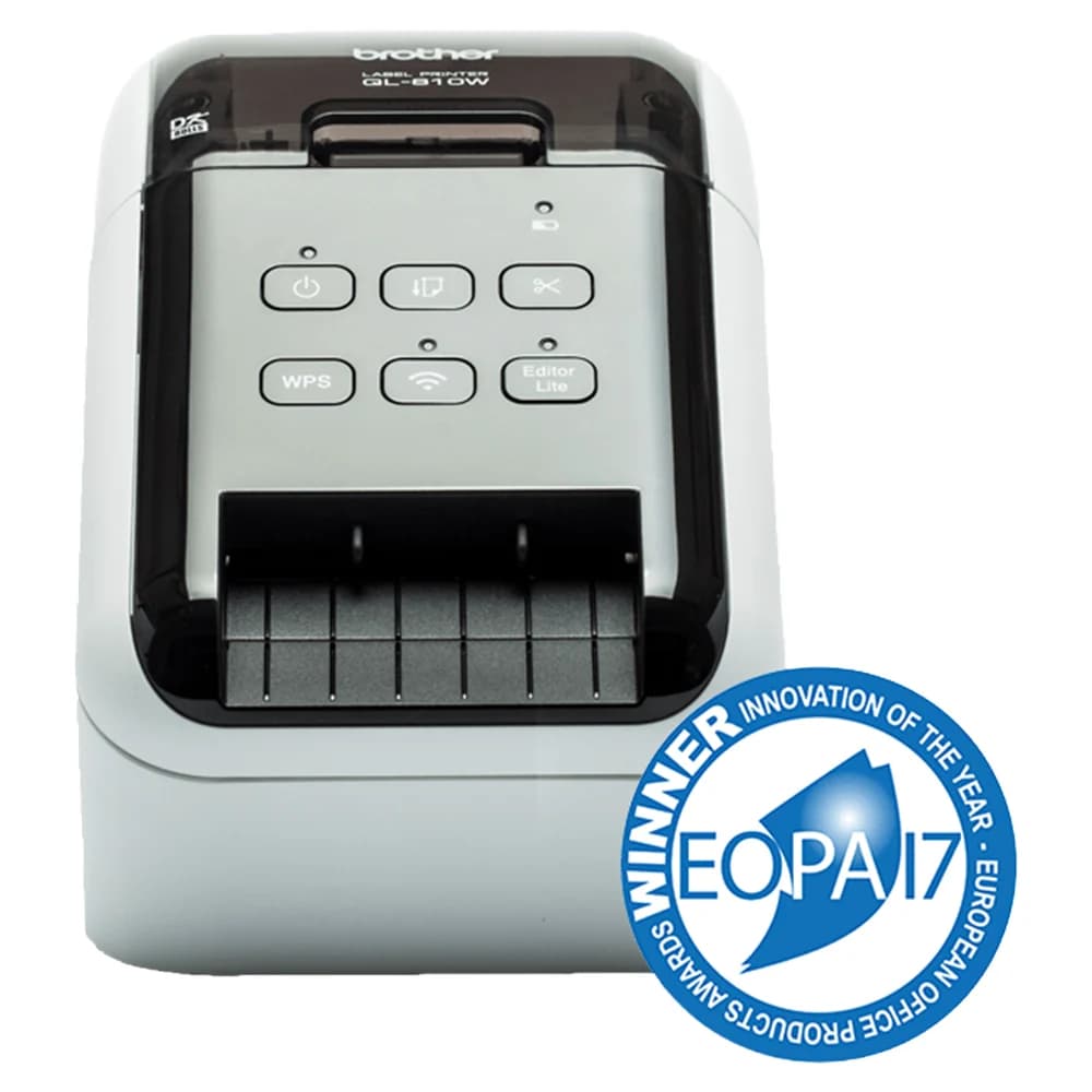 Brother Wireless High-Speed Label Printer - Glossy Black & White | QL810W